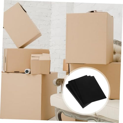 DOITOOL 4pcs Pre-cut Foam Inserts for Jewelry Box Tool Box and Game Storage Soft Black Cushioning Sheets for Crafts and Cases
