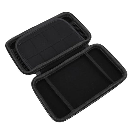 Carrying Case for NintendoNew New 2DS XL, 2DS LL, NEW 3DS, 3DS Console, Hard Protective Shell Travel Case Pouch with 8 Game Cartridges Slot, Water Proof PU & Hard EVA, Console - color: Silver
