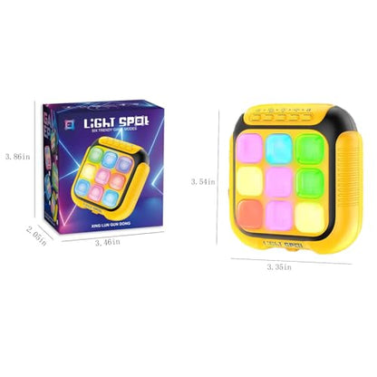 Electronic Tic Tac Toe Handheld Game – 6-in-1 Travel Puzzle Console, Fast-Paced Portable Entertainment, Gift-Ready Packaging