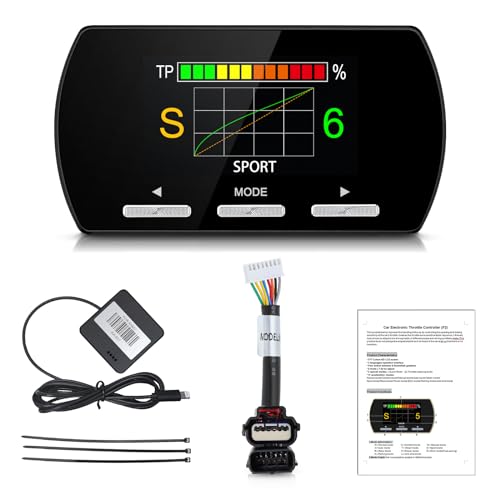 Throttle Response Controller 9 Drive Modes Throttle Controller Electronic Pedal Accelerator Compatible with Dodge Challenger Charger RAM, Jeep Wrangler JK Cherokee KK Liberty, Chrysler 300 Crossfire - size: 807