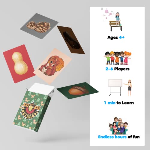 nut nut Squirrel! - A Quick, Nutty Card Game for Kids & Families. Guard Your Nuts from Those Sketchy Squirrels in a Game Filled with Strategy and Surprise! | Multiple Award Winner | from PBN'J Games