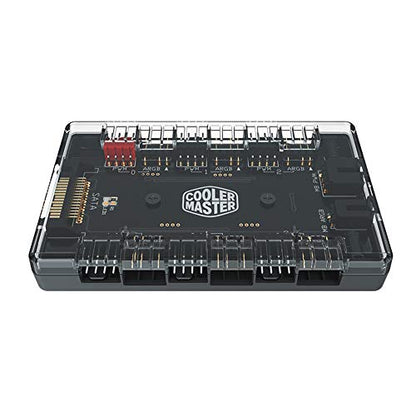 ARGB and PWM Fan HUB,6 Ports for Addressable RGB Lighting,1 to 6 Multi Way Magnetic backplane Splitter 5V/3PIN Case Fan Hub Adapter - style: 1to6 ARGB&PWM Fan Hub