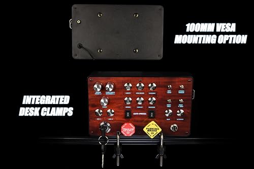 Sim-Panel Classic 2 Button Box for ATS/ETS2 (American Truck Simulator/Euro Truck Simulator) (Premium Woodgrain Finish with CB Communications) - style: Premium Woodgrain Finish With CB Communications