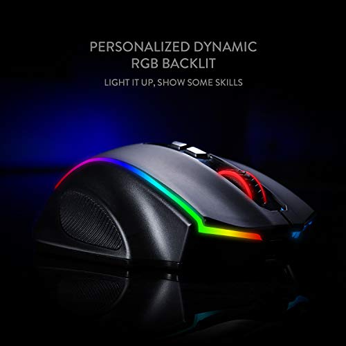 Redragon M686 Wireless RGB Optical Gaming Mouse 16000 DPI Remapping Keys | Cable-Free 0 Delay, Smooth Precise Tracking, Custom Macro Keybinds, Vibing Backlight, Ergonomic Grip Body Comfort