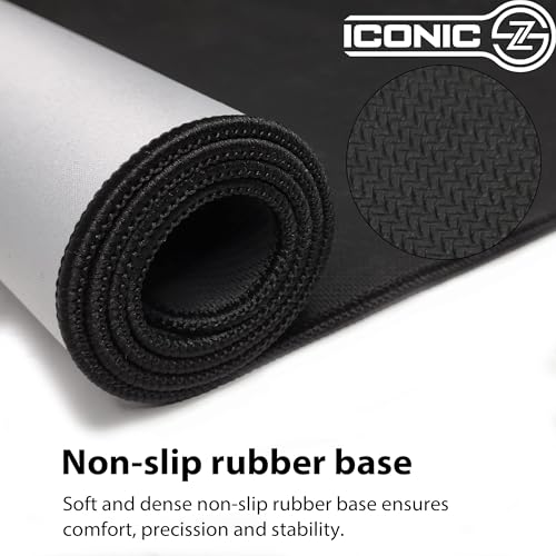 XXL Extended Gaming Mouse Pad/Mat 40"x18"(White) - Large & Wide Desk Cloth Mousepad - Stitched/Water Proof/Non Slip Base - color: White, size: XXL 40"x18"