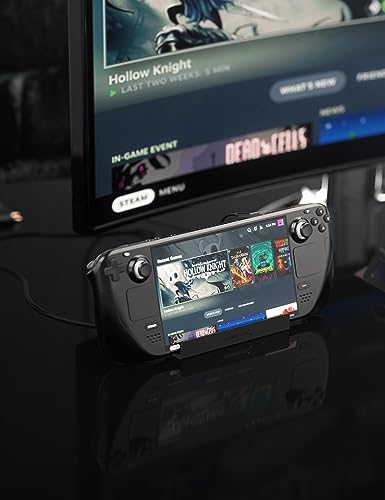 SABRENT Docking Station Compatible with Steam Deck, 7-in-1 Dock with M.2 SSD Slot, HDMI 2.0 4K@60Hz, Gigabit Ethernet, Dual USB-A 3.2 and Single USB 2.0 Ports with 90W USB-C Charging Port - size: Dock with M.2 Slot