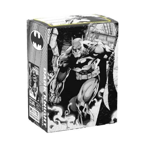 Dragon Shield Art Sleeves | Limited Edition - Batman Dark Knight | 100 CT - Smooth & Tough Premium TCG Sleeves | Compatible with Pokemon, One Piece & Magic the Gathering - color: Dark Knight