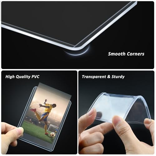15 Pack Top Loads for Cards 3"x4" Hard Plastic Card Sleeves | Baseball Card Protectors Hard Plastic Sports Card Holder for Trading Cards, Baseball Cards, Game Cards