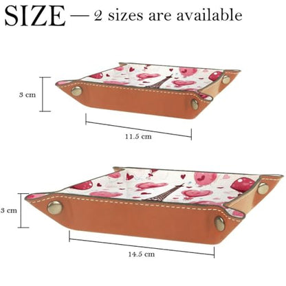 Eiffel Tower Hearts Dice Tray PU Leather Dice Rolling Tray Folding Dice Holder for Dice Games, Like RPG, DND and Other Table Games - color: Multi 7