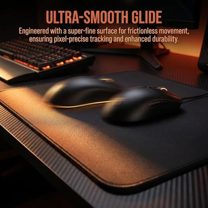 XXL Gaming Mouse Pad 23.6x11.8 inch, Nightfall Lone Warrior Anime Theme Desk Mat, Twilight Ashes Scene Large Mousepad,Fantasy Artistic Keyboard Mouse Mat (Twilight Embers) - color: Twilight Embers