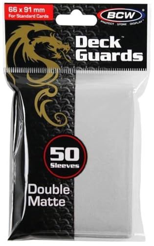 BCW Deck Guard (50 Count), Matte White - color: White