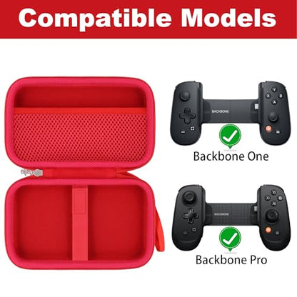 khanka Case for Backbone Pro/Backbone One iOS Mobile Gaming Controller,Carrying Case Compatible with Backbone Pro/Backbone One iOS Mobile Gaming Gamepad/Controller (Red) - color: Red