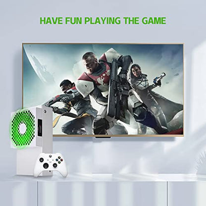 G-STORY Cooling Fan for Xbox Series S, Auto 3 Speed Adjust Temp Display RGB - color: WHITE