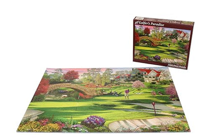 Vermont Christmas Company Golfer's Paradise Jigsaw Puzzle 1000 Piece
