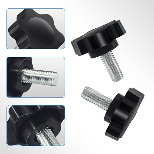 for Logitech Steering Pedal Fixed Screw,8PCS Steering Wheel Screw Clamp Pedal Mounting Screws Bolt for Logitech G25 G27 G29 G920 G923 (Black)