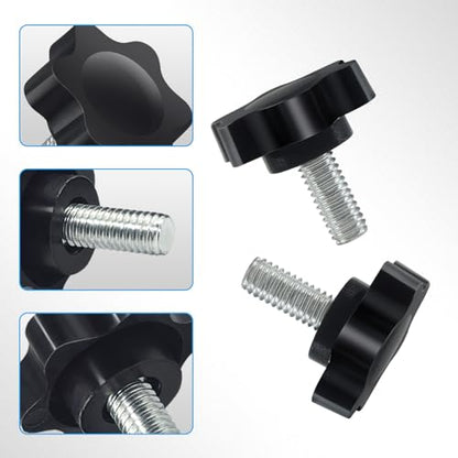 for Logitech Steering Pedal Fixed Screw,8PCS Steering Wheel Screw Clamp Pedal Mounting Screws Bolt for Logitech G25 G27 G29 G920 G923 (Black)