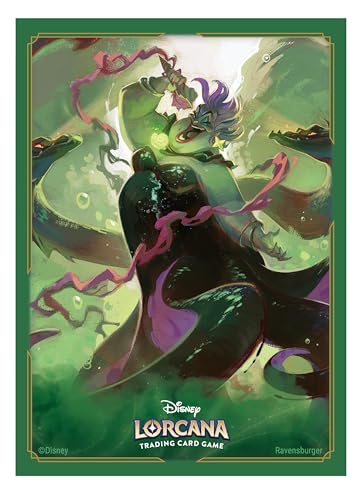 Ravensburger Disney Lorcana TCG: Archazia's Island Card Sleeves Featuring Ursula - Deceiver of All | 65 Protective Sleeves for TCG Decks | Ages 8+