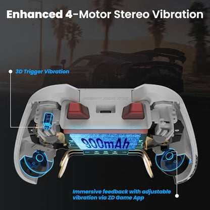 ZD O+ Excellence Wireless PC Controller – Modular Design, Hall Effect Joysticks, Remappable Buttons, RGB & Audio Jack for Switch/Switch2, PC, Android, iOS & Steam (Starfield Edition) - color: Starfield Edition