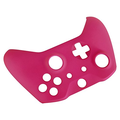 eXtremeRate Red Rose Faceplate Cover, Soft Touch Front Housing Shell Case, Comfortable Soft Grip Replacement Kit for Xbox One X & One S Controller Model 1708 - Controller NOT Included - color: Rose Red