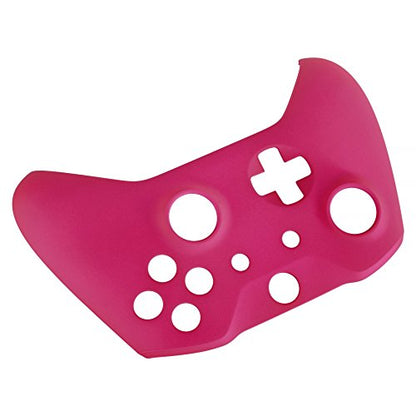 eXtremeRate Red Rose Faceplate Cover, Soft Touch Front Housing Shell Case, Comfortable Soft Grip Replacement Kit for Xbox One X & One S Controller Model 1708 - Controller NOT Included - color: Rose Red