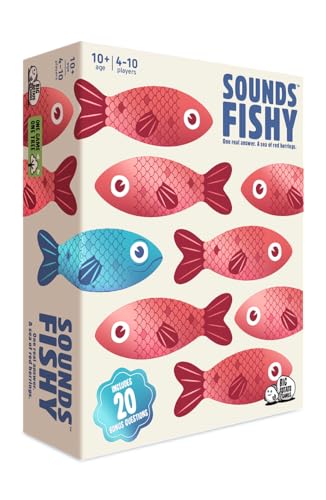 Sounds Fishy Amazon Exclusive Trivia Party Game, Age 10+ | Bluffing Beats Brains, Different Every Time, Know It or Make It Up, Ages 8+, Fun for Kids & Adults, Great for Cookouts