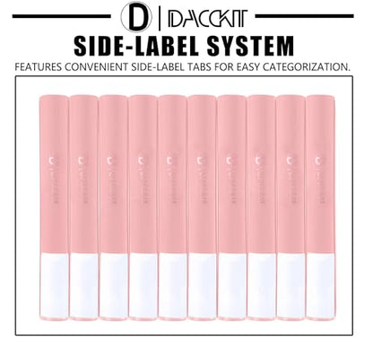D DACCKIT Card Binder 16 Pocket - Fits 1024 Cards，4X4 Ringless Card Album with Sleeves for Trading Cards & Sports Cards（Model A，Light Pink） - color: Light Pink