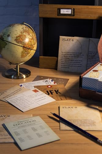 Fizz Creations Solve The Case – 3D Escape Room Game in a Portable Suitcase with 5 Unique Play-Throughs, Clue Cards & 3D Puzzles – Family Game Night, Ages 12+, 1+ Players