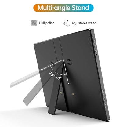 MNN 14" 1200p USB-C HDMI HDR Portable Monitor | 14" 16:10 1200p IPS 400nit HDR, USB-C/HDMI, speakers, ultra-slim, plug&play, for PC/Mac/Phone. - size: 14" 1200P