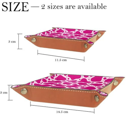 Pink Cow Print Dice Tray Dice Rolling Tray Folding Dice Holder for Dice Games, Like RPG, DND and Other Table Games - color: Multi 9