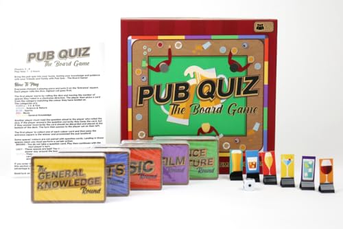 Gift Republic Pub Quiz The Board Game Family Trivia 2-6 Players