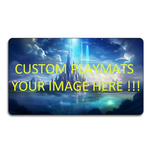 Custom Playmat 24" x 14" Non-Slip TCG Play Mats, Include Storage Bag - Printable Play Zone, Any Image Printed Your Design Tournament and Card Game Legal