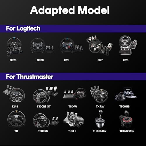 DIWANGUS Foldable Racing Simulator Cockpit with Seat and TV Mount | Adjustable Wheel Deck & Pedal Plate, Compact Storage, 90% Preassembled, Compatible with Logitech, MOZA, Thrustmaster, PS4