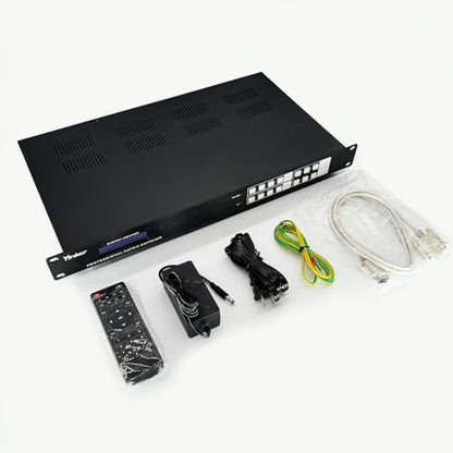 Seamless 4K60Hz 4x4 HDMI Matrix 4 in 4 Out, Support 2x2 Video Wall & Audio Separated, No Black Screen, HDCP 2.2, RGB 4:4:4, Web GUI/APP Control - size: 4K@60Hz 4x4 w/Video Wall