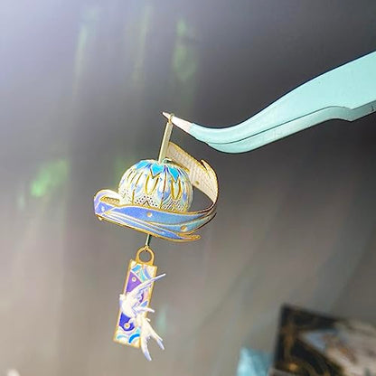 MU 3D Metal Puzzles Windbell Wind Chime D Model Kits Building for Adult and Teeners, Windchime Jigsaw Miniature DIY Sets, Birthday Gift - color: D Skyrocket Life and Career