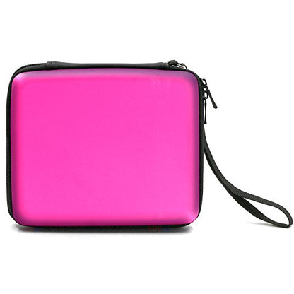 ADVcer 2DS Case, EVA Waterproof Hard Shield Protective Carrying Case with Hand Wrist Strap and Double Zipper Compatible with Nintendo 2DS (Fuchsia) - color: Fuchsia