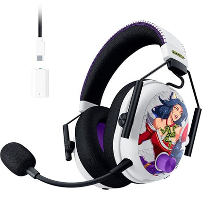 Razer BlackShark V3 Pro Wireless ANC Xbox Gaming Headset, 2XKO Edition | Full Band Mic, 50mm Drivers, 2.4 GHz, Bluetooth, USB, 3.5mm, Works with PC, Mac, PS5, Nintendo Switch, 70 Hr Battery - color: 2XKO Edition, style: Xbox