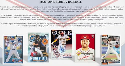NEW 2026 Baseball Series 2 Trading Card Blaster Box