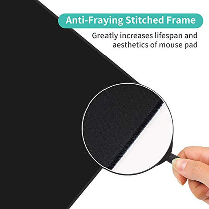 Large Thin Mouse Pad with Stitched Edges, Galaxy Space | 31.5"x11.8"x0.08",Extended XXL desk mat,non-slip rubber base, ultra-smooth surface, washable vivid print, for office & home