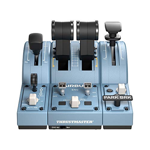 Thrustmaster TCA Quadrant Add-On Airbus Edition Control Panel - PC | 15 functions, flaps & speed brake, landing gear, trim, autobrake, 2 axes, 10 buttons, magnetic sensors, non-slip feet - style: Quadrant Add On