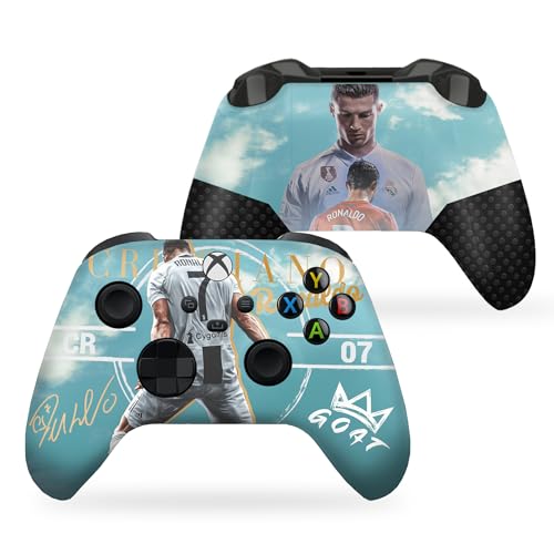 DreamController Ronaaldo Custom X-box Controller Wireless compatible with X-box One/Series X/S Proudly Customized in USA I Permanent HYDRODIP Print(NOT JUST A SKIN)(MODDED) - color: Ronaaldo, size: Modded - Front & Back Print