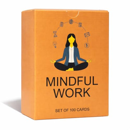 100 Mindful Work Cards – Mindfulness & Self‑Care Prompts for Professionals | Desk & Travel Deck for Stress Relief, Focus, Motivation & Well‑Being - style: Work Cards