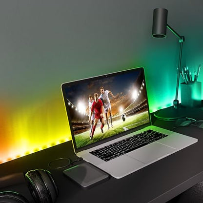 Monster Smart RGB+IC LED Strip Lights 200ft – Sound Reactive Strip Lights for Bedroom, App & Voice Control, RGB Light Strip for Room, Alexa Google Home, Razer Chroma Sync - 1080 RGB+IC LED Lights - size: 200ft