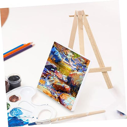 2pcs Wood Display Stand Card Deck Holder Multi-functional Easel for Game Cards Photos