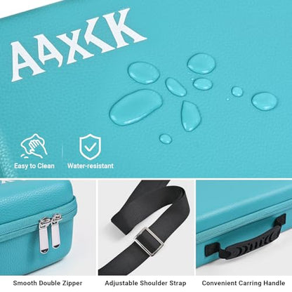 Playmat & Deck Box Carrying Case With 4 Deck Boxes, Rigid, Teal | 3 compartments for playmat, deck box & dice. Fits 14"-16" playmats. Adjustable shoulder strap & handle included. - color: Teal, size: Case