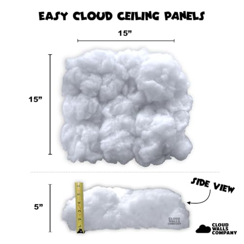 Cloud Light Ceiling Panels & LED Lights – Peel-and-Stick, 32.8 ft LED Strips, Alexa-Enabled, Aesthetic Room Decor for Bedrooms, Dorms, Gaming Rooms, Home Theater, Content Creators, AirBNB Décor