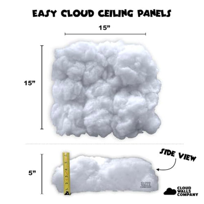 Cloud Light Ceiling Panels & LED Lights – Peel-and-Stick, 32.8 ft LED Strips, Alexa-Enabled, Aesthetic Room Decor for Bedrooms, Dorms, Gaming Rooms, Home Theater, Content Creators, AirBNB Décor