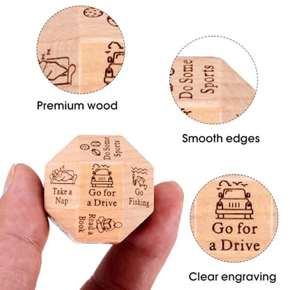 Funny Retirement Gift Dice for Men Women, 2026 Wooden Dice Retired Gift for Him Her, Funny Decision Dices Happy Retirement Gifts for Teacher Coworker, Going Away Leaving Farewell