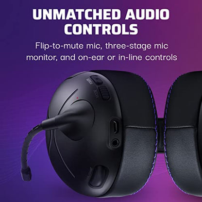 Victrix Gambit Black Wireless and Wired Gaming Headset with Mic - Microsoft Xbox One, Series X|S, PC - Esports-Ready Pro Audio, Noise Cancelling Microphone, Ultra-Comfort Over the Ear Headphones - style: Xbox