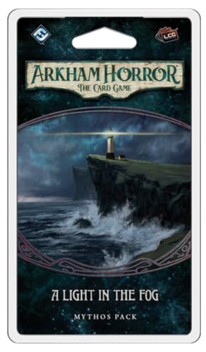 Arkham Horror The Card Game A Light in The Fog Mythos Pack - Unveil The Keeper's Secrets! Cooperative Living Card Game, Ages 14+, 1-4 Players, 1-2 Hour Playtime, Made by Fantasy Flight Games - size: Mythos Pack, style: A Light in the Fog