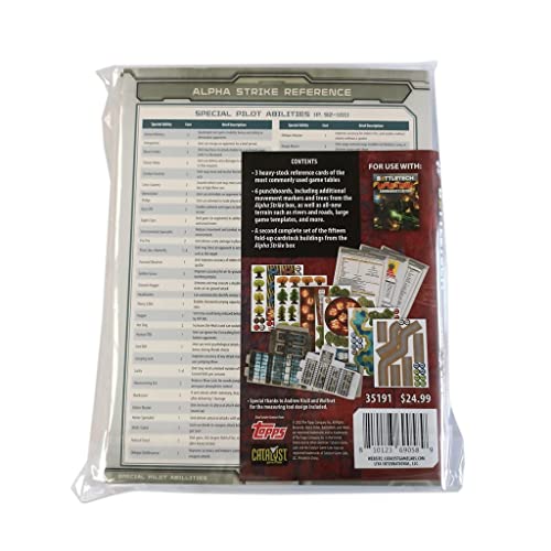 BattleTech Counters Pack Alpha Strike - Miniatures Wargame Accessory for 2+ Players, Ages 14+, 1.5 Hours+ Play Time - Essential Kit by Catalyst Game Labs